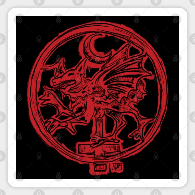 Dracula Crest Sticker by TheEND42